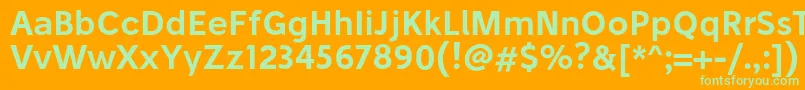 StiluSemibold Font – Green Fonts on Orange Background