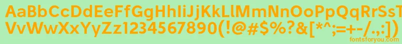 StiluSemibold Font – Orange Fonts on Green Background