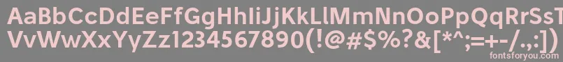 StiluSemibold-fontti – vaaleanpunaiset fontit harmaalla taustalla