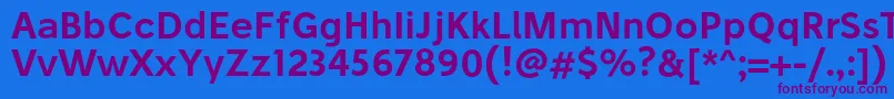 StiluSemibold Font – Purple Fonts on Blue Background