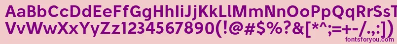 StiluSemibold Font – Purple Fonts on Pink Background