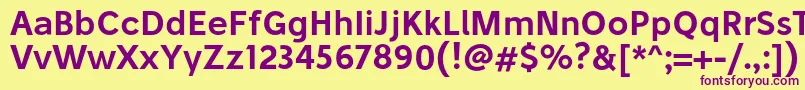 Шрифт StiluSemibold – фиолетовые шрифты на жёлтом фоне