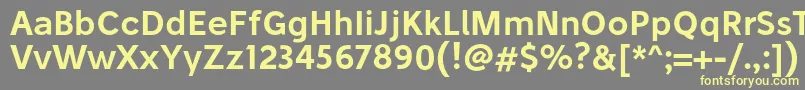 StiluSemibold Font – Yellow Fonts on Gray Background