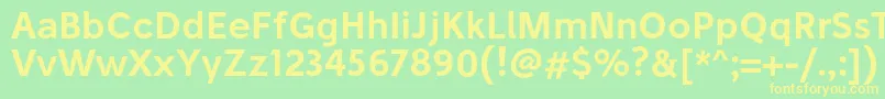 StiluSemibold Font – Yellow Fonts on Green Background