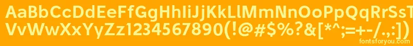 StiluSemibold Font – Yellow Fonts on Orange Background