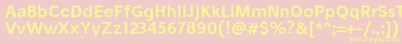 StiluSemibold Font – Yellow Fonts on Pink Background