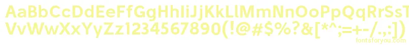 Шрифт StiluSemibold – жёлтые шрифты на белом фоне