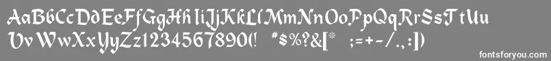 フォントHeidelbeNormal – 灰色の背景に白い文字