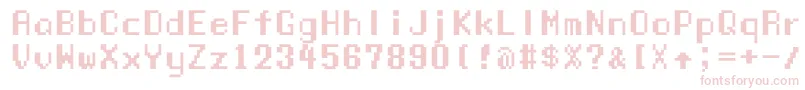 フォントManaspc – ピンクのフォント