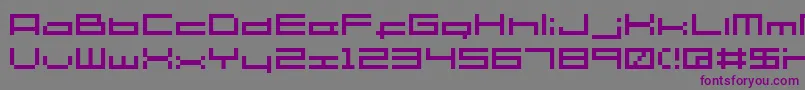 Шрифт Shakagraphics06 – фиолетовые шрифты на сером фоне
