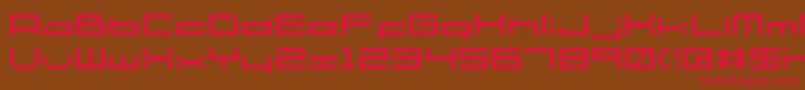 Shakagraphics06 Font – Red Fonts on Brown Background