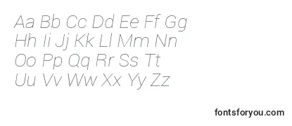 Review of the RobotoThinItalic Font