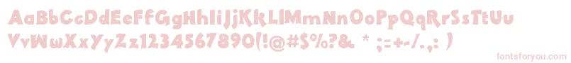 Pachyderm-fontti – vaaleanpunaiset fontit