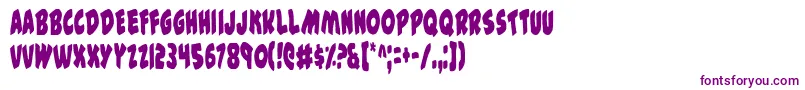 Шрифт 44FontCondensed – фиолетовые шрифты на белом фоне