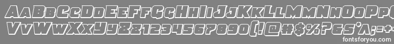 Justiceoutsemital Font – White Fonts on Gray Background
