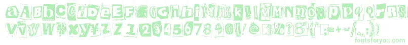 KingthingsExtortion-Schriftart – Grüne Schriften
