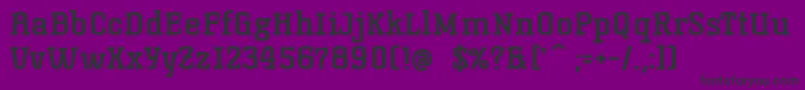 KorneuburgSlabBold Font – Black Fonts on Purple Background