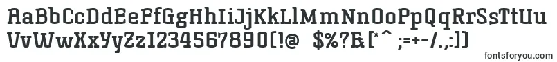 KorneuburgSlabBold-fontti – Alkavat K:lla olevat fontit