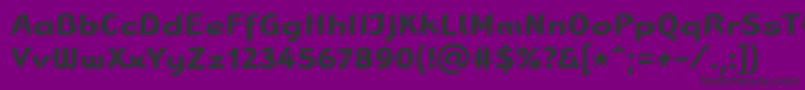 LinotypeRanaBold Font – Black Fonts on Purple Background