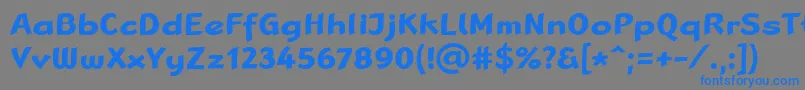 LinotypeRanaBold Font – Blue Fonts on Gray Background