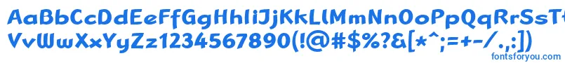 フォントLinotypeRanaBold – 青いフォント