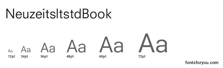 Размеры шрифта NeuzeitsltstdBook