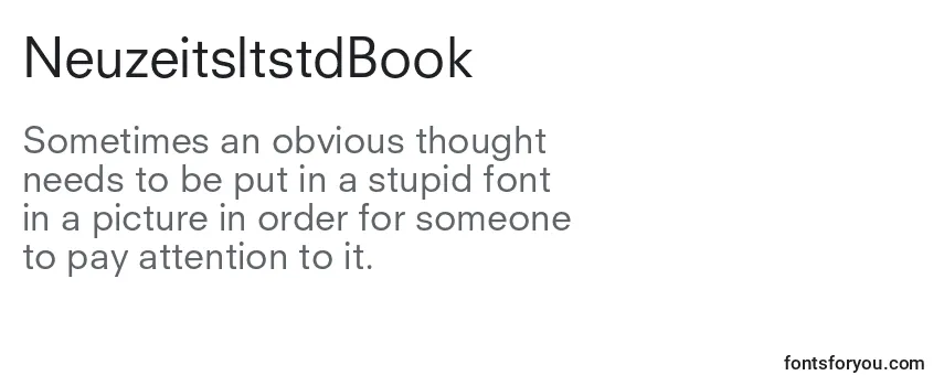 Review of the NeuzeitsltstdBook Font