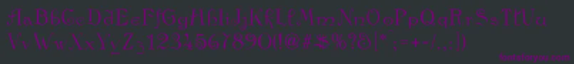 AngloNormal Font – Purple Fonts on Black Background
