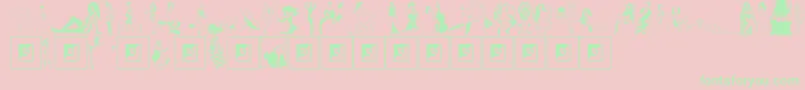 ComixCuties Font – Green Fonts on Pink Background