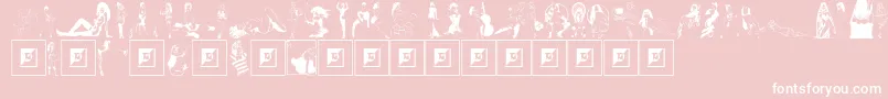 フォントComixCuties – ピンクの背景に白い文字