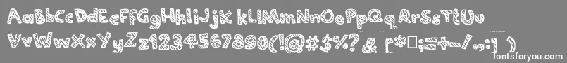 Joannecandy Font – White Fonts on Gray Background