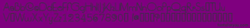 F4nad-Schriftart – Schwarze Schriften auf violettem Hintergrund