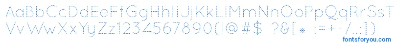 QuicksandDash Font – Blue Fonts on White Background