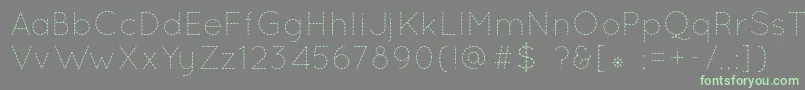 QuicksandDash Font – Green Fonts on Gray Background