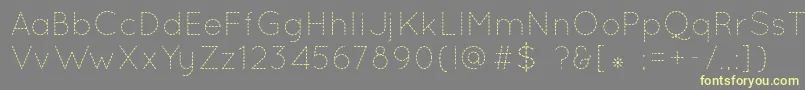 QuicksandDash Font – Yellow Fonts on Gray Background