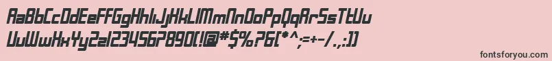 SfLaundromaticBoldOblique Font – Black Fonts on Pink Background