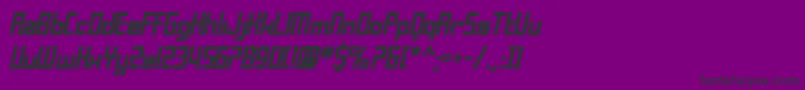 SfLaundromaticBoldOblique Font – Black Fonts on Purple Background