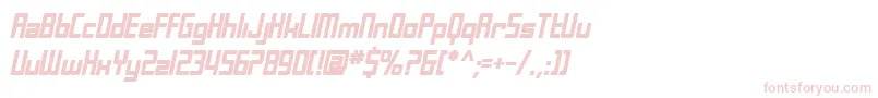 SfLaundromaticBoldOblique Font – Pink Fonts on White Background