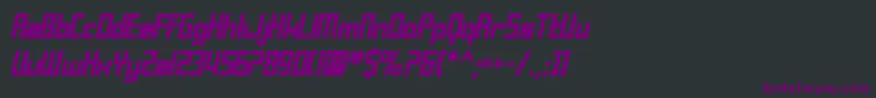SfLaundromaticBoldOblique Font – Purple Fonts on Black Background