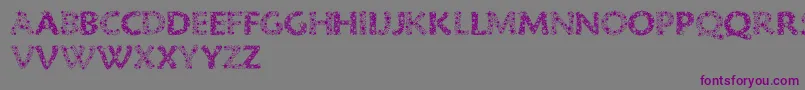 Razzle Font – Purple Fonts on Gray Background