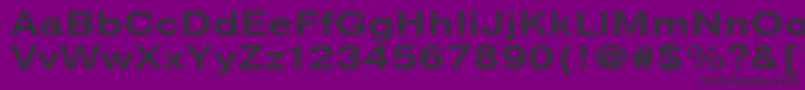 Czcionka NtharmonicaBold130b – czarne czcionki na fioletowym tle