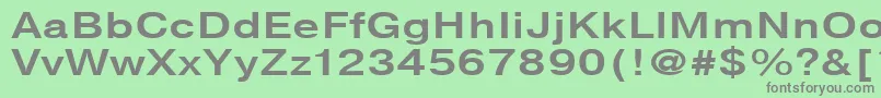 Шрифт NtharmonicaBold130b – серые шрифты на зелёном фоне