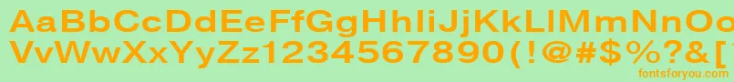 NtharmonicaBold130b Font – Orange Fonts on Green Background