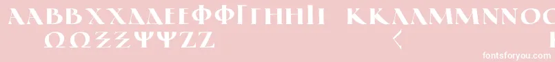 fuente GreekElegantLdr – Fuentes Blancas Sobre Fondo Rosa