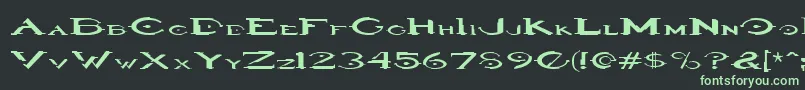 Haloregular Font – Green Fonts on Black Background