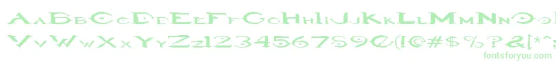 Haloregular Font – Green Fonts on White Background