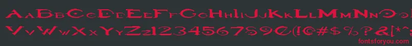 Saiba mais sobre a fonte Haloregular Fonte Haloregular – fontes vermelhas em um fundo preto