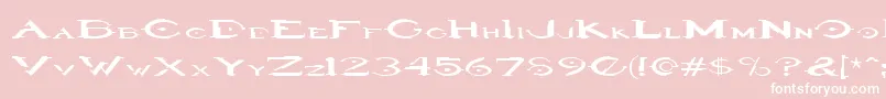 Haloregular Font – White Fonts on Pink Background