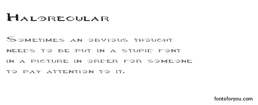 Haloregular Font