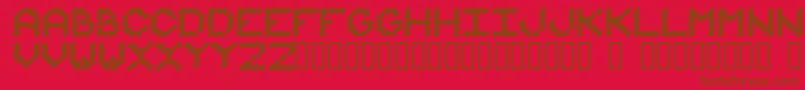 En savoir plus sur la police Iammonot Police Iammonot – polices brunes sur fond rouge
